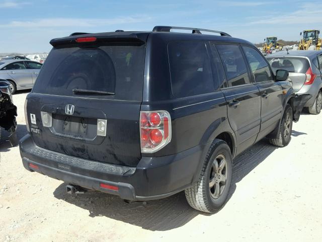 5FNYF28626B011808 - 2006 HONDA PILOT EX BLACK photo 4