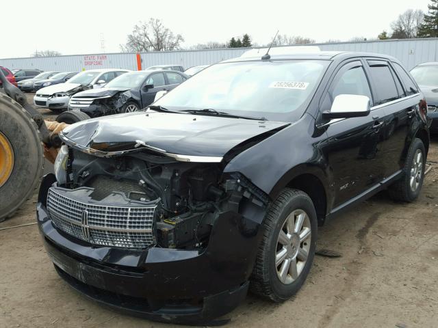 2LMDU88C67BJ25886 - 2007 LINCOLN MKX BLACK photo 2