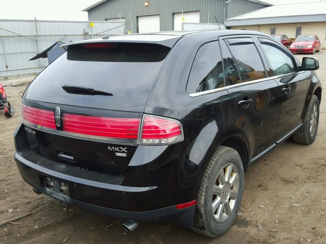 2LMDU88C67BJ25886 - 2007 LINCOLN MKX BLACK photo 4