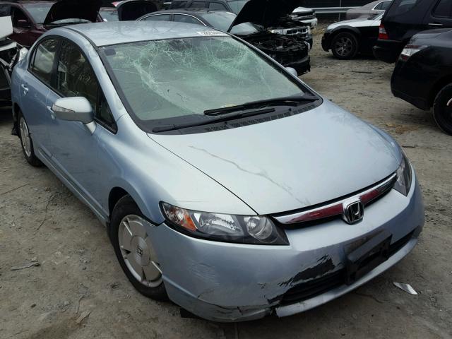 JHMFA36286S013284 - 2006 HONDA CIVIC HYBR SILVER photo 1