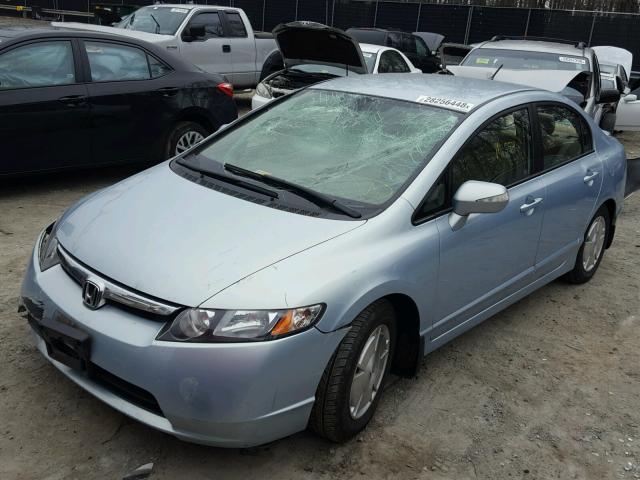 JHMFA36286S013284 - 2006 HONDA CIVIC HYBR SILVER photo 2