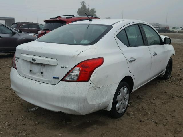 3N1CN7AP9CL890947 - 2012 NISSAN VERSA S WHITE photo 4