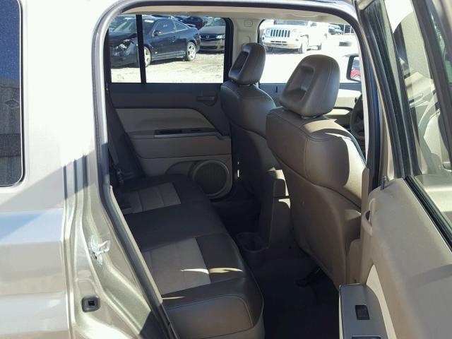 1J8FF48W27D322479 - 2007 JEEP PATRIOT LI TAN photo 6