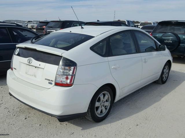 JTDKB20U040103118 - 2004 TOYOTA PRIUS WHITE photo 4