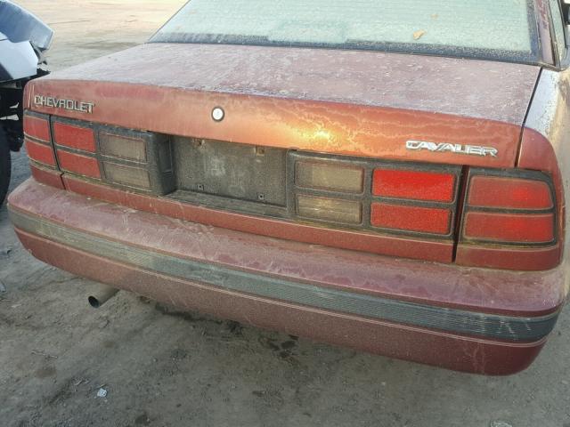 1G1JC1112K7160876 - 1989 CHEVROLET CAVALIER BURGUNDY photo 10