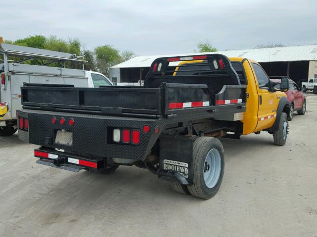 1FDAF56P26EA14669 - 2006 FORD F550 SUPER YELLOW photo 4