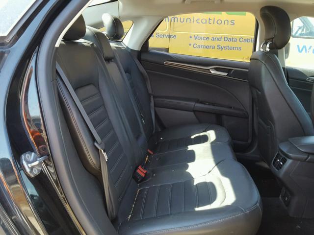 3FA6P0LU9DR267587 - 2013 FORD FUSION SE BLACK photo 6