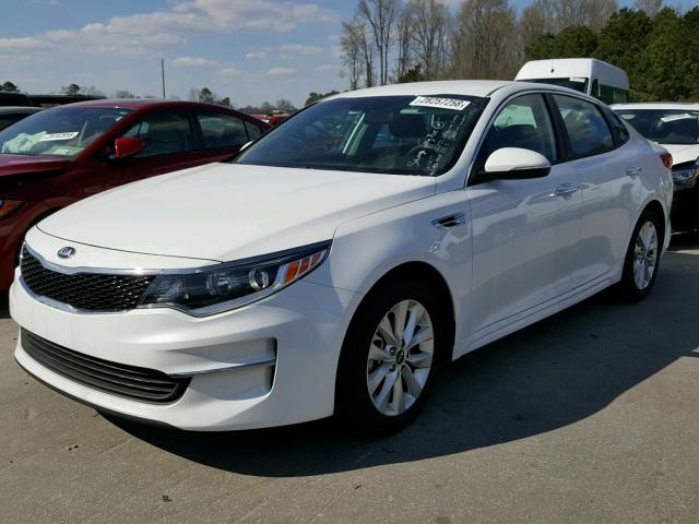 5XXGT4L39HG124040 - 2017 KIA OPTIMA LX WHITE photo 2