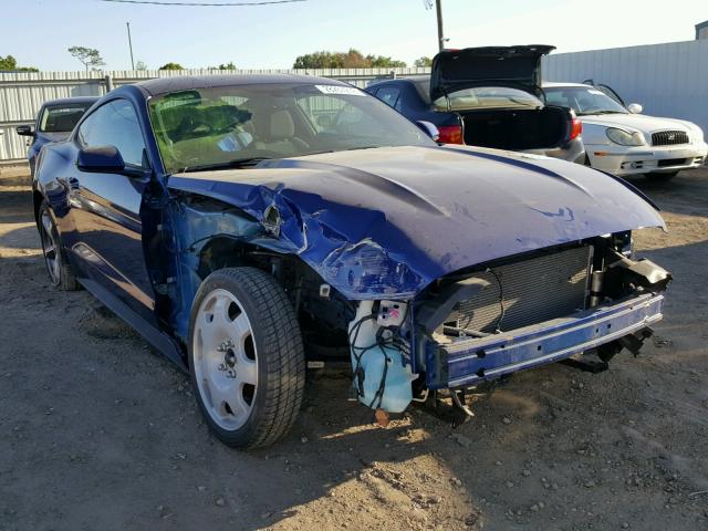 1FA6P8AM6G5224317 - 2016 FORD MUSTANG BLUE photo 1