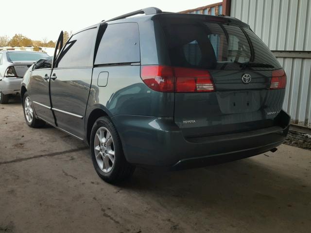 5TDZA22C05S353317 - 2005 TOYOTA SIENNA XLE GREEN photo 3