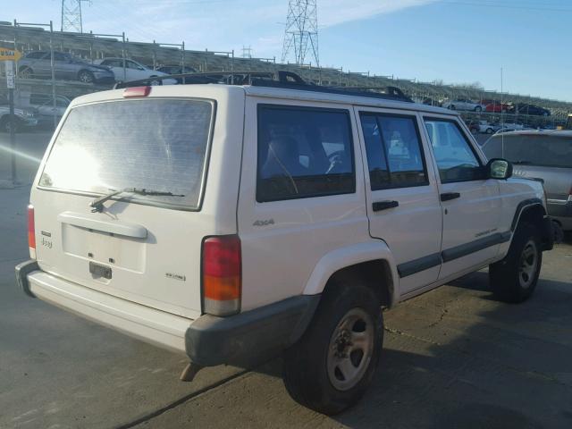 1J4FF48S61L545376 - 2001 JEEP CHEROKEE S WHITE photo 4