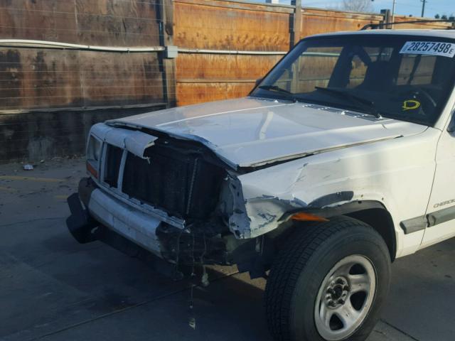 1J4FF48S61L545376 - 2001 JEEP CHEROKEE S WHITE photo 9