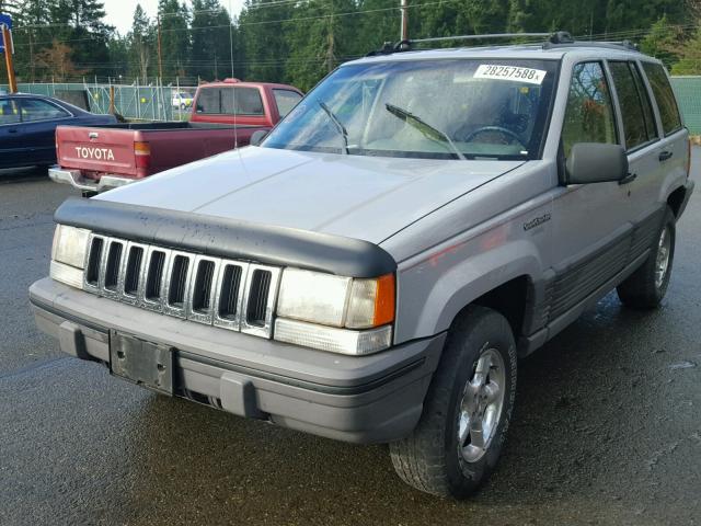 1J4GZ58Y5RC115100 - 1994 JEEP GRAND CHER SILVER photo 2