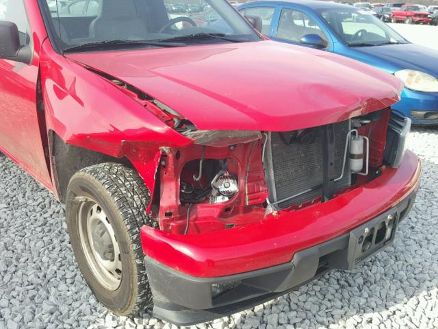 1GCCSBD97A8109666 - 2010 CHEVROLET COLORADO RED photo 9