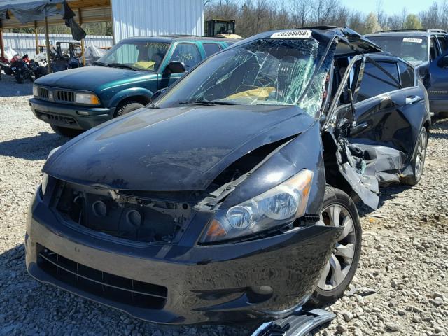 1HGCP36818A080942 - 2008 HONDA ACCORD EXL BLACK photo 2