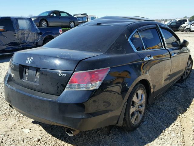 1HGCP36818A080942 - 2008 HONDA ACCORD EXL BLACK photo 4