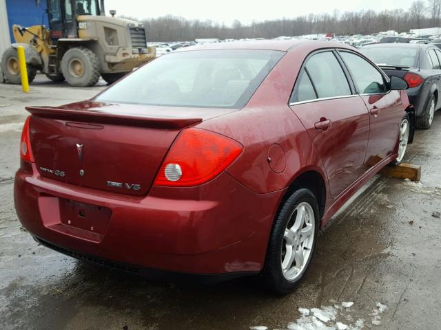 1G2ZJ57K994256799 - 2009 PONTIAC G6 MAROON photo 4