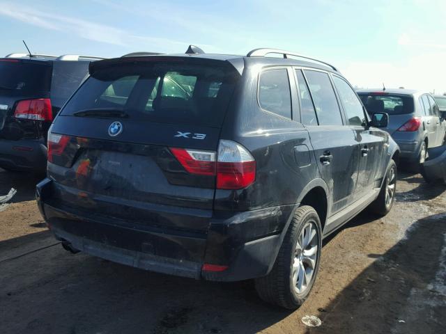 WBXPC93439WJ28772 - 2009 BMW X3 XDRIVE3 BLACK photo 4