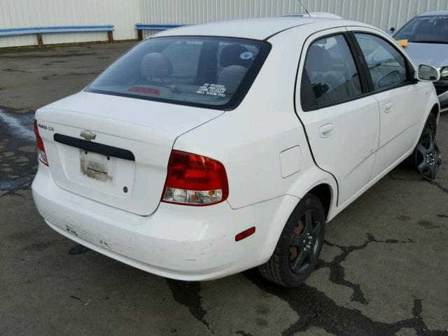 KL1TD52605B384560 - 2005 CHEVROLET AVEO BASE Ağ foto 4