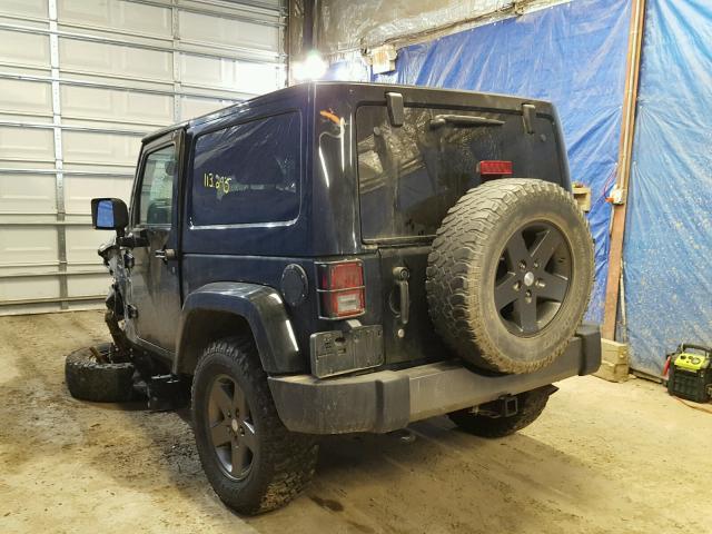 1J4AA2D15BL625666 - 2011 JEEP WRANGLER S BLACK photo 3