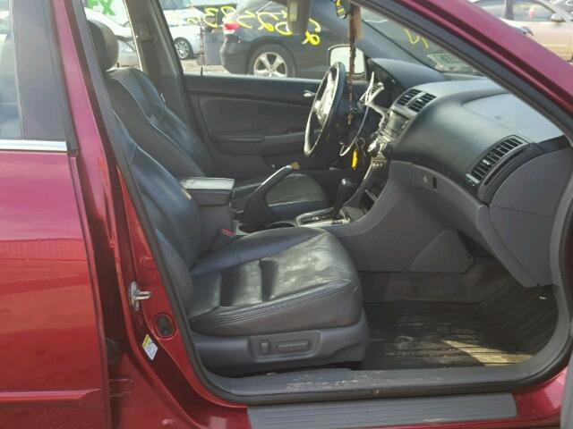 1HGCM66523A030303 - 2003 HONDA ACCORD EX RED photo 5