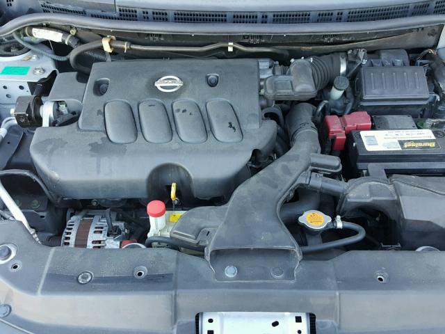 3N1BC11E58L391888 - 2008 NISSAN VERSA S SILVER photo 7