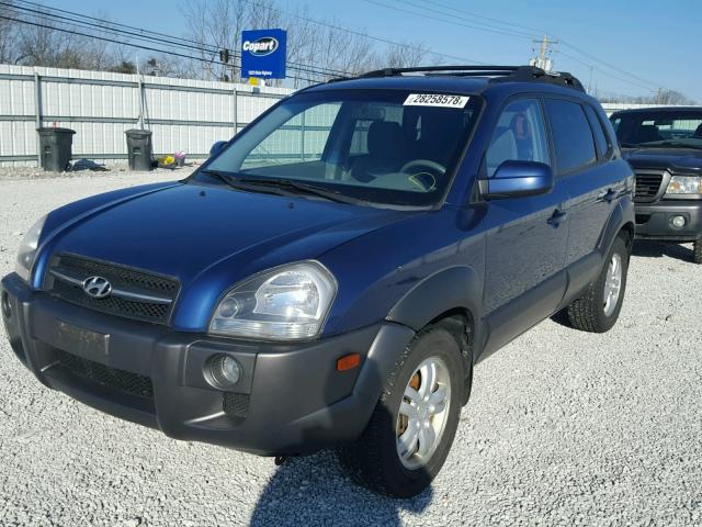 KM8JN12DX6U443166 - 2006 HYUNDAI TUCSON GLS BLUE photo 2