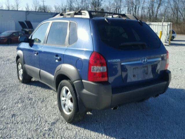 KM8JN12DX6U443166 - 2006 HYUNDAI TUCSON GLS BLUE photo 3