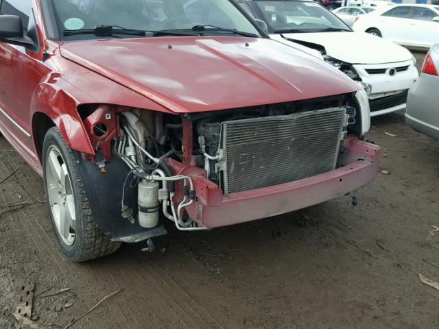 1B3HB78K27D244376 - 2007 DODGE CALIBER R/ RED photo 9