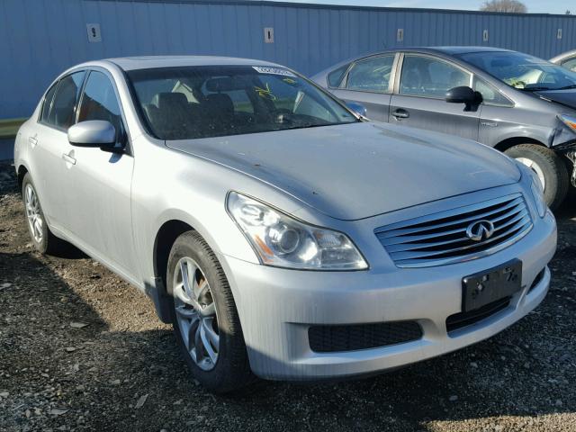 JNKBV61F48M257309 - 2008 INFINITI G35 SILVER photo 1