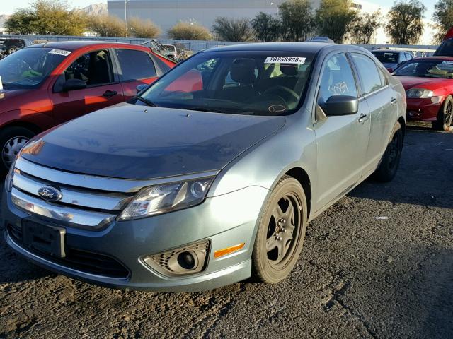 3FAHP0HA9BR180907 - 2011 FORD FUSION SE BLUE photo 2