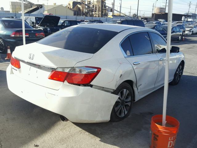 1HGCR2F30EA206096 - 2014 HONDA ACCORD LX WHITE photo 4