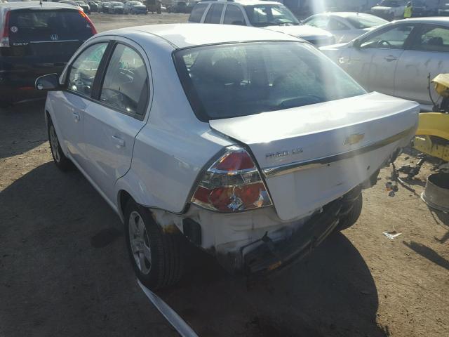 KL1TD566X8B208632 - 2008 CHEVROLET AVEO BASE Biały zdjęcie 3