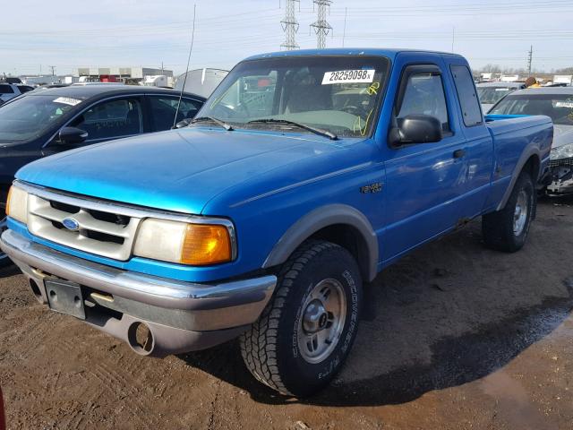 1FTCR15X3TPA85507 - 1996 FORD RANGER SUP BLUE photo 2