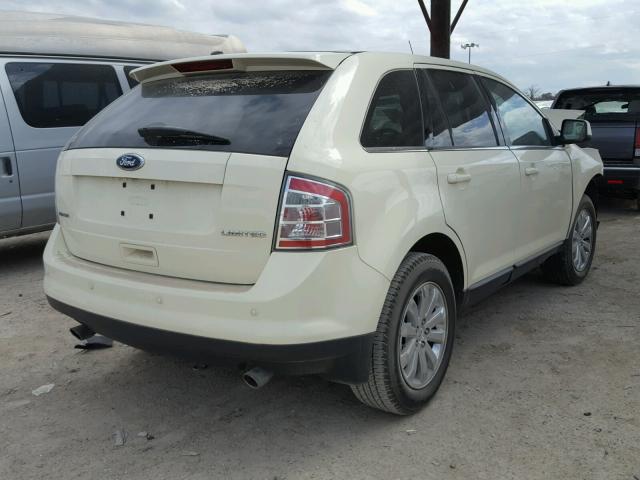 2FMDK39C38BA31694 - 2008 FORD EDGE LIMIT WHITE photo 4