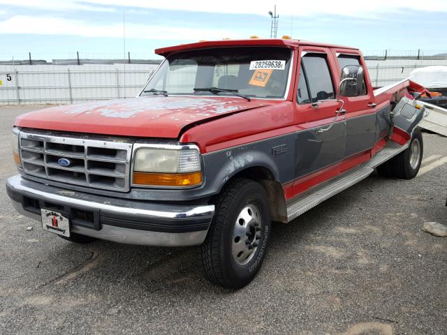 2FTJW35M2NCA11792 - 1992 FORD F350 TWO TONE photo 2