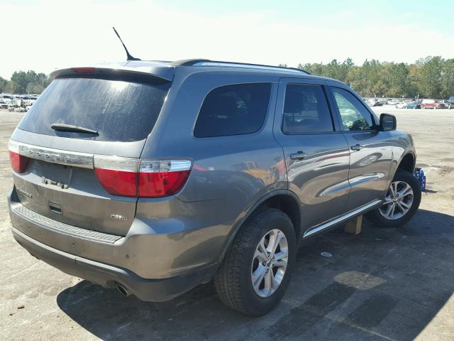 1D4SD4GT3BC663832 - 2011 DODGE DURANGO CR GRAY photo 4