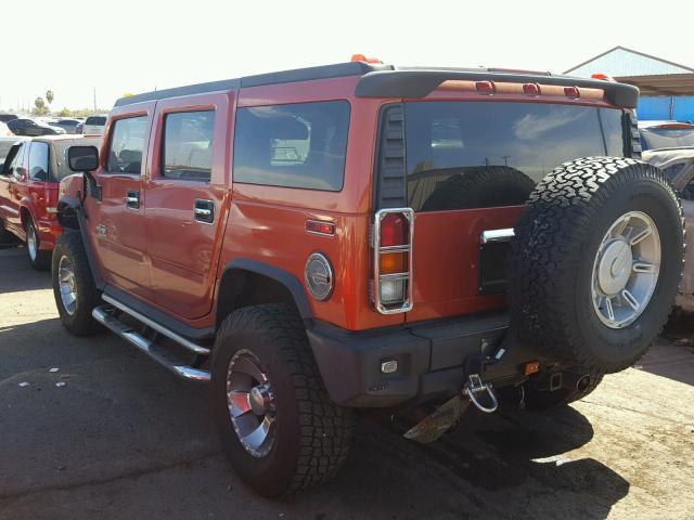 5GRGN23U13H115687 - 2003 HUMMER H2 ORANGE photo 3