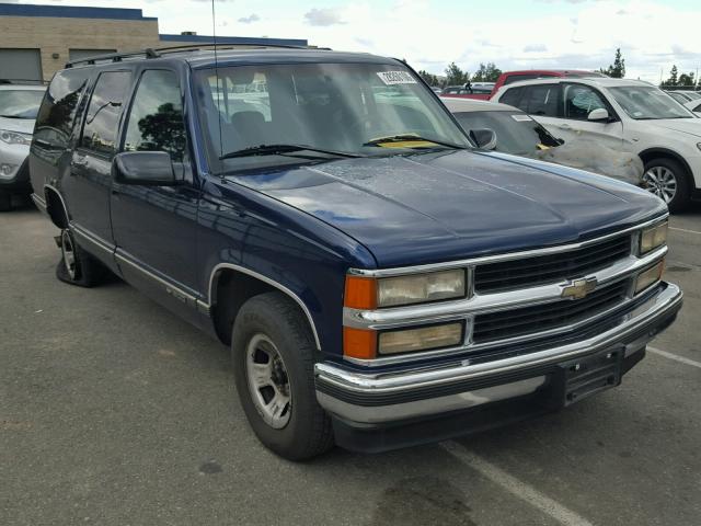 3GNEC16RXTG165330 - 1996 CHEVROLET SUBURBAN C BLUE photo 1