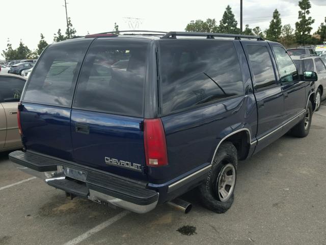 3GNEC16RXTG165330 - 1996 CHEVROLET SUBURBAN C BLUE photo 4