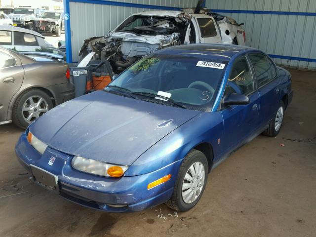 1G8ZH52862Z146203 - 2002 SATURN SL1 BLUE photo 2