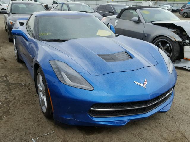 1G1YD2D75E5120728 - 2014 CHEVROLET CORVETTE S BLUE photo 1