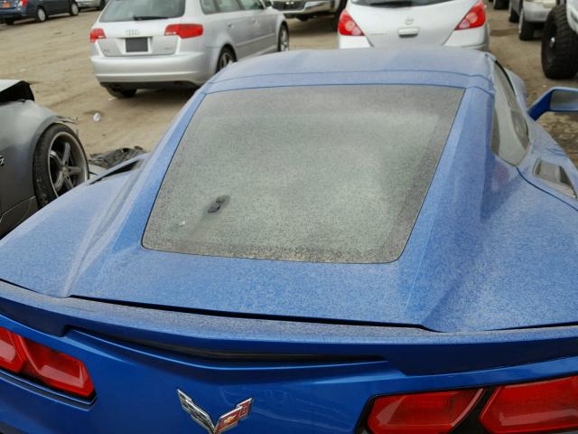 1G1YD2D75E5120728 - 2014 CHEVROLET CORVETTE S BLUE photo 6