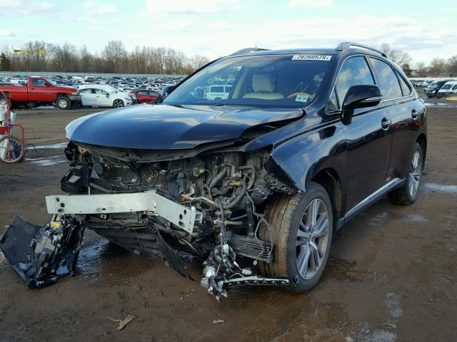 2T2BC1BA4FC005174 - 2015 LEXUS RX 450H BLACK photo 2