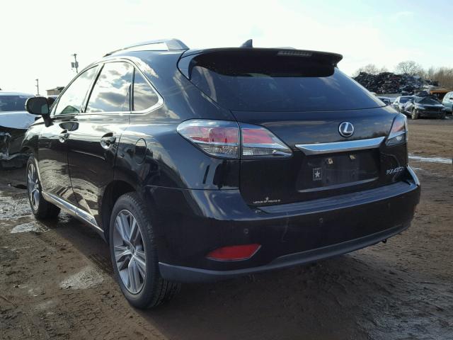 2T2BC1BA4FC005174 - 2015 LEXUS RX 450H BLACK photo 3