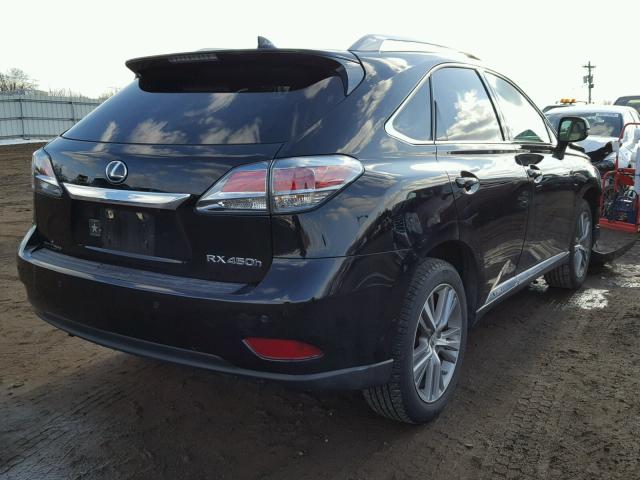 2T2BC1BA4FC005174 - 2015 LEXUS RX 450H BLACK photo 4