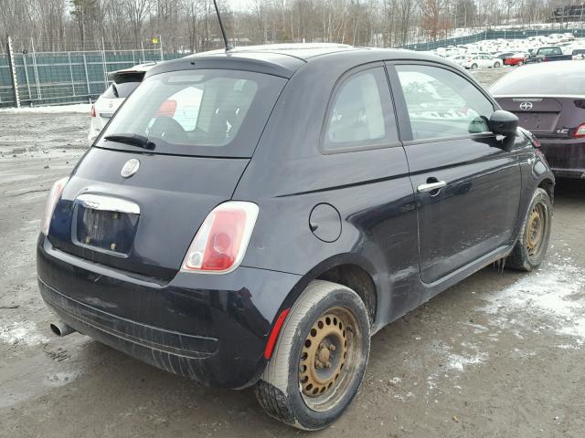 3C3CFFAR0CT140346 - 2012 FIAT 500 POP BLACK photo 4