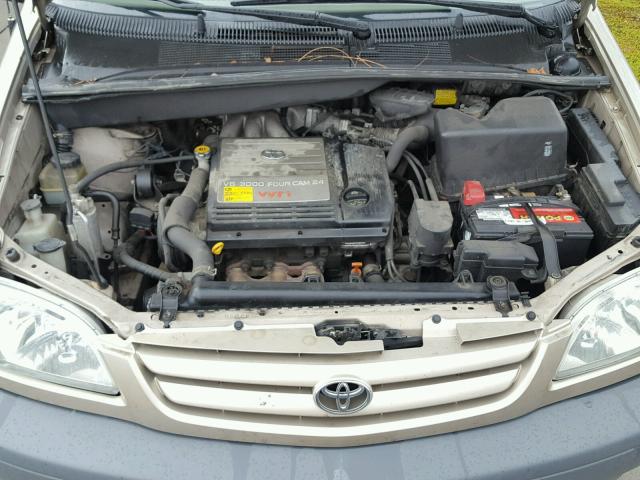 4T3ZF19C22U446450 - 2002 TOYOTA SIENNA CE BEIGE photo 7