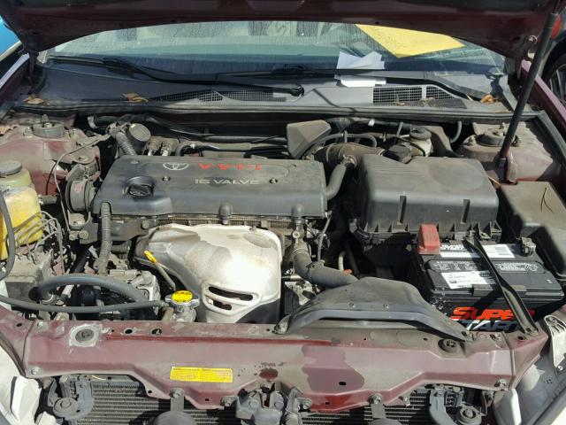 JTDBE30K130162088 - 2003 TOYOTA CAMRY LE RED photo 7