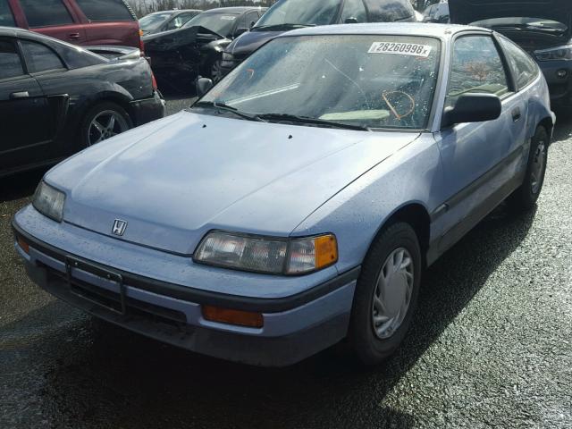 JHMED8456JS005075 - 1988 HONDA CIVIC CRX BLUE photo 2